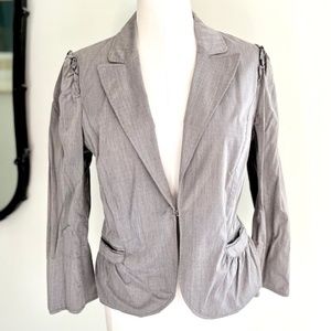 Debbie Shuchat Grey Cotton Crop Jacket
